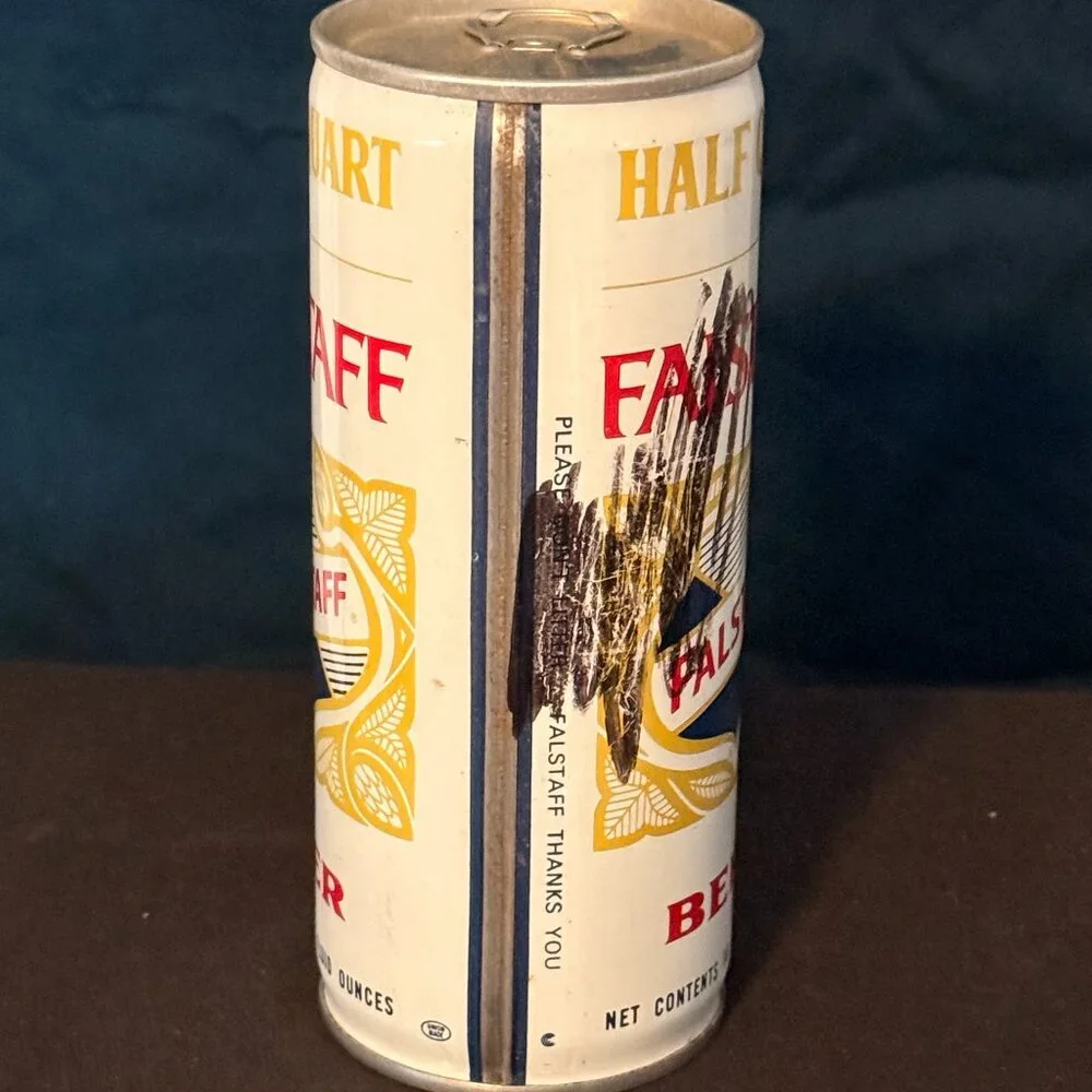 Falstaff vintage Half quart Beer can